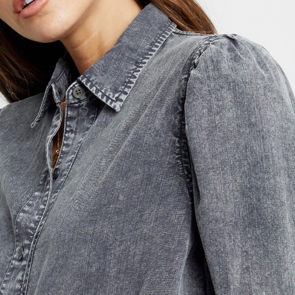 Rails acid wash button down shirt